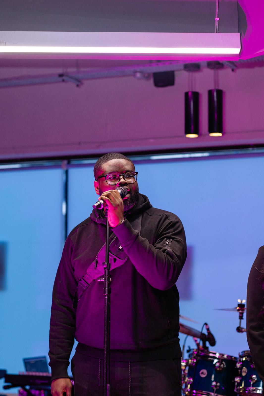 The Mood Changers — lead vocalist on the mic