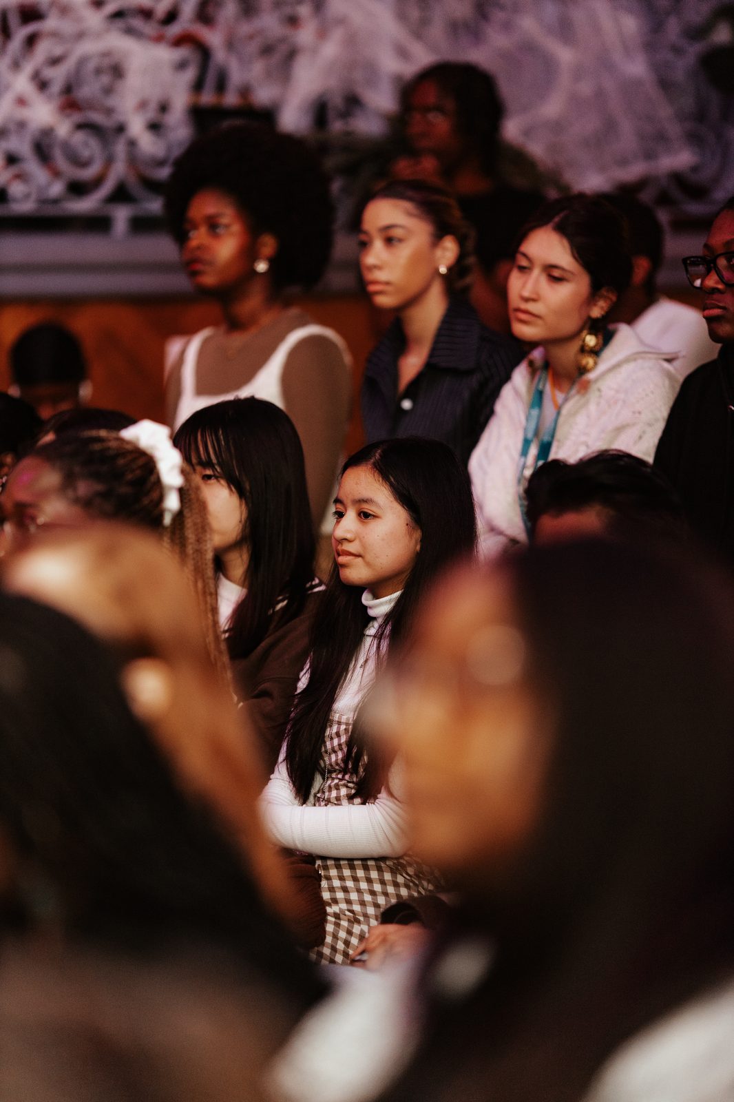 An engaged audience at a Mood Changers show